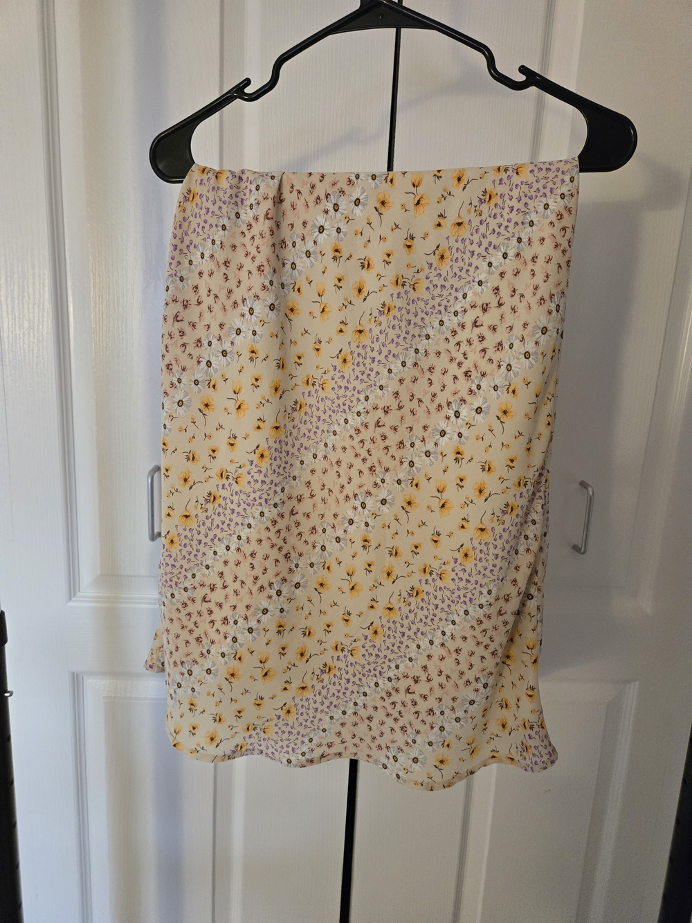 Floral Cream A-Line Skirt - Women's